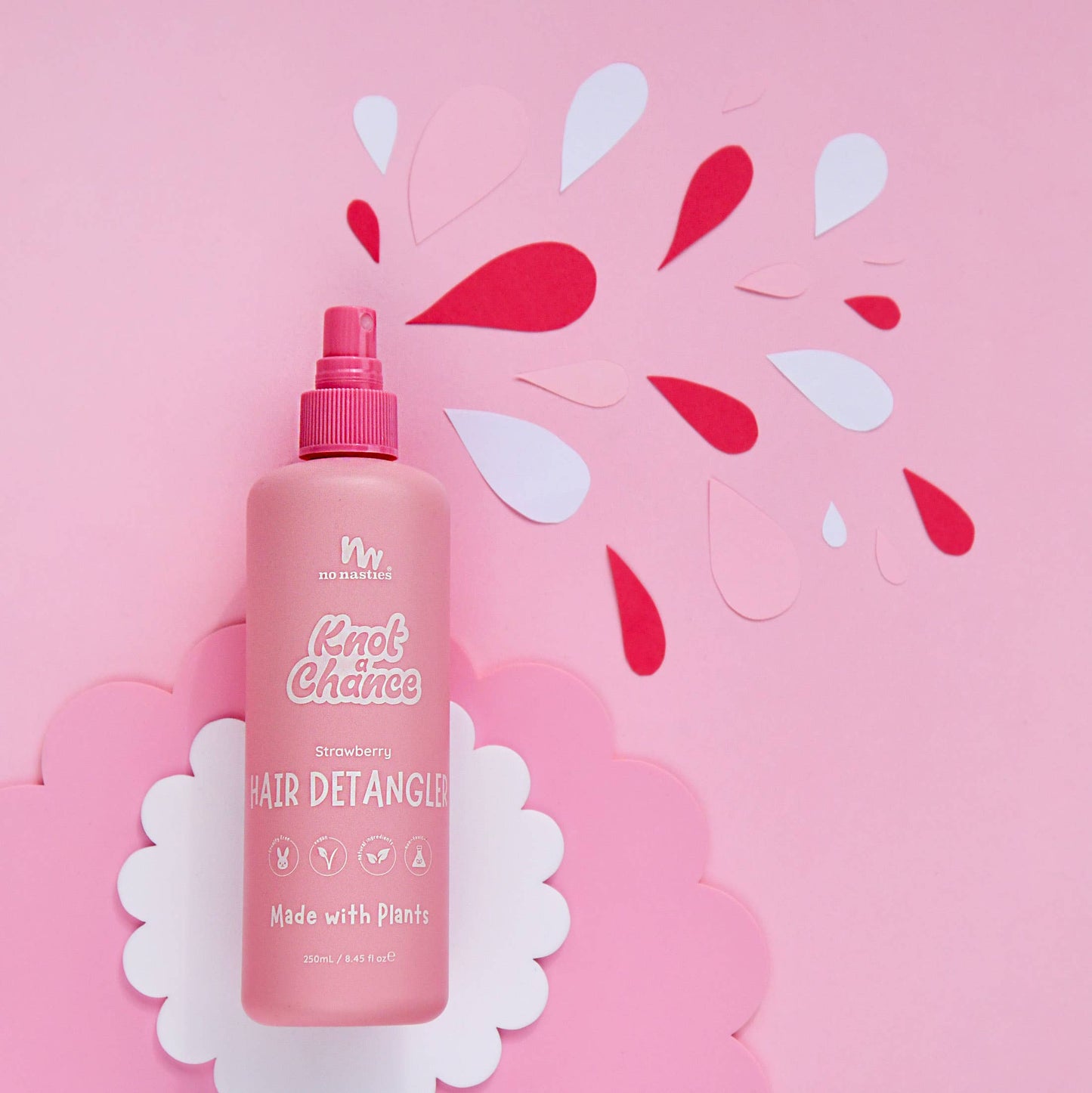 Natural Plant Based Hair Detangler in Strawberry