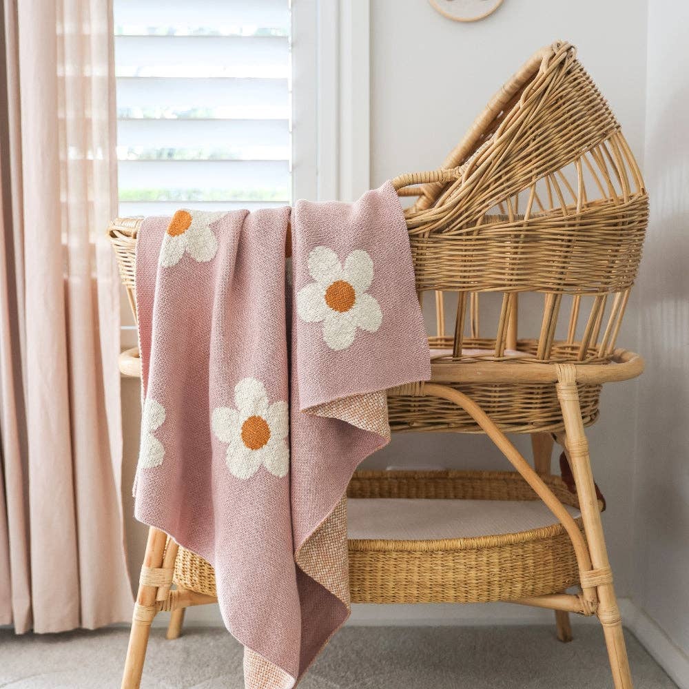 Alimrose - NEW! Daisy Days Baby Blanket 100cm x 80cm