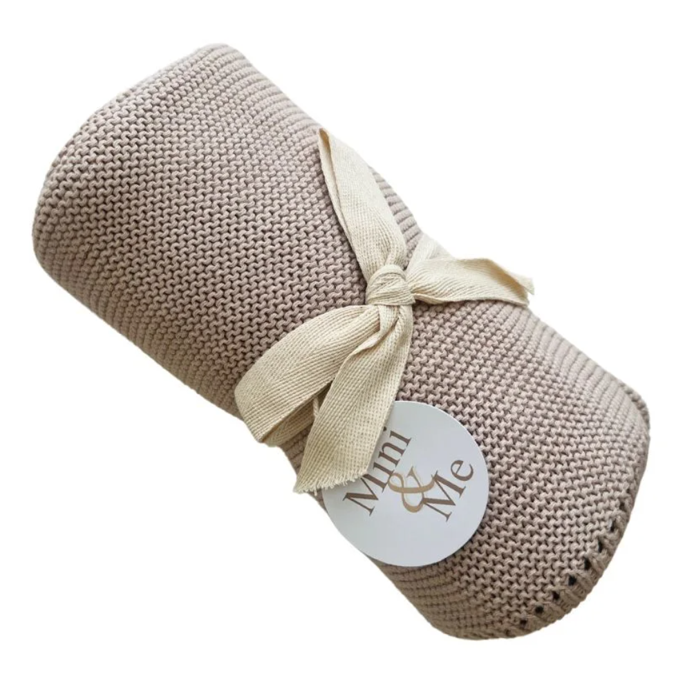 Mini & Me - Crochet Blanket - Rice