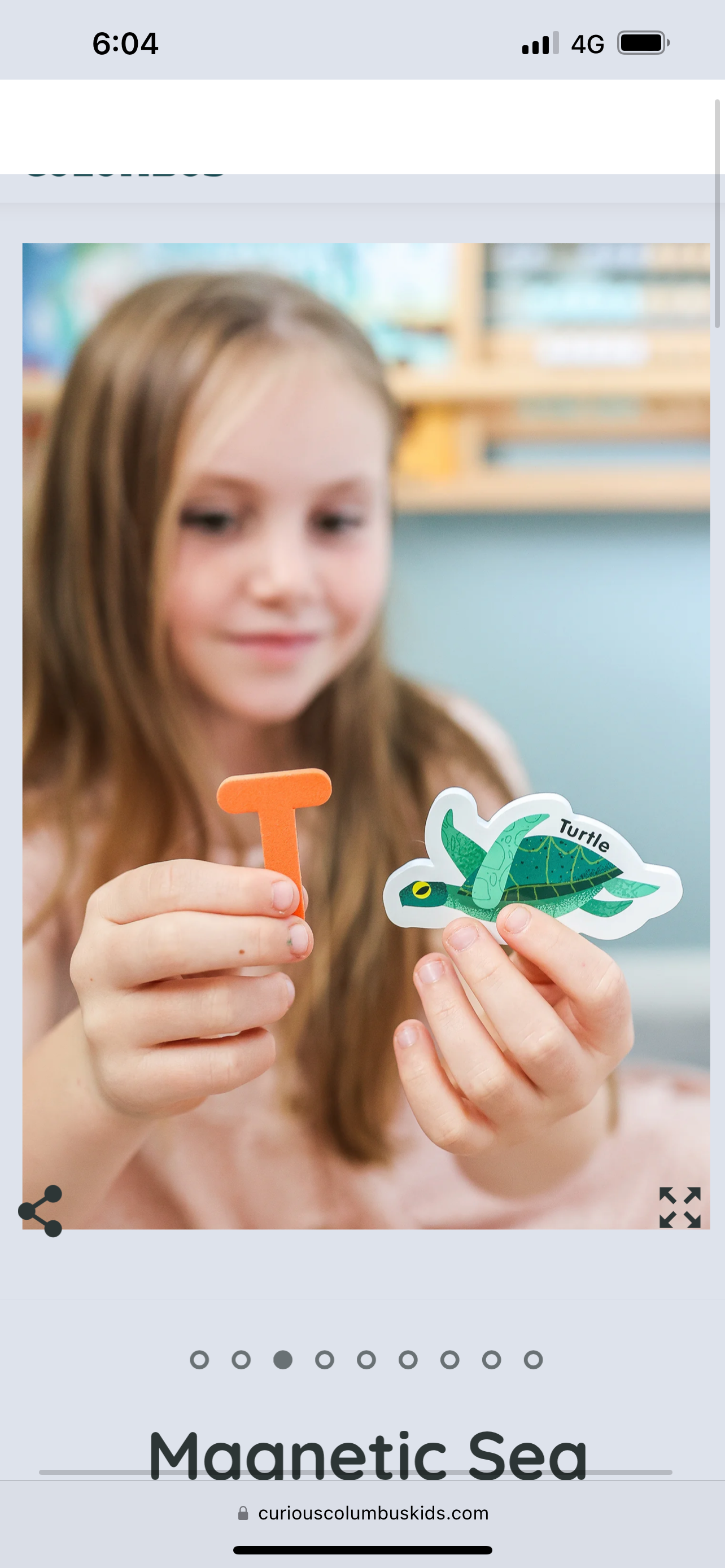 Curious Columbus - Magnetic Sea Creatures and Letters