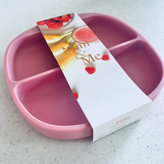 Mini & Me Divider Plate Guava