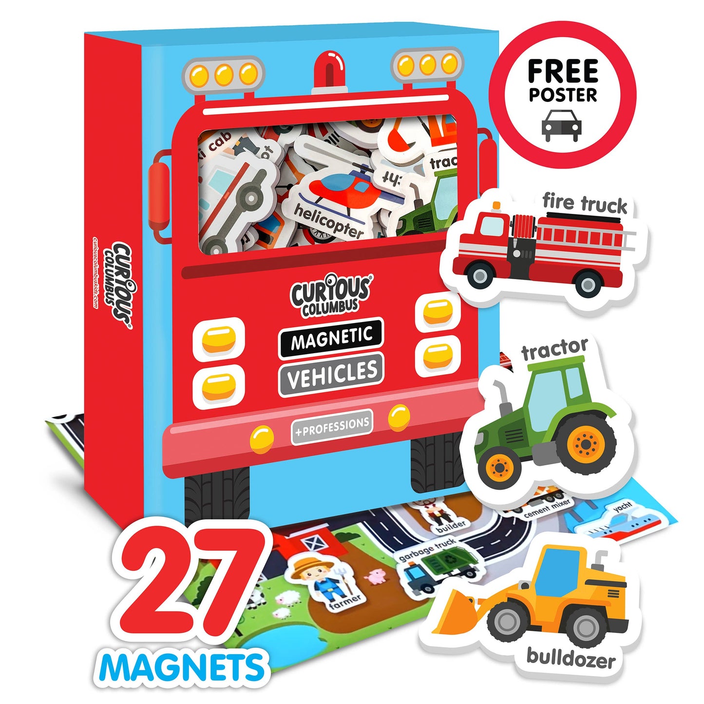 Curious Columbus -  Magnetic Vehicles and Professions