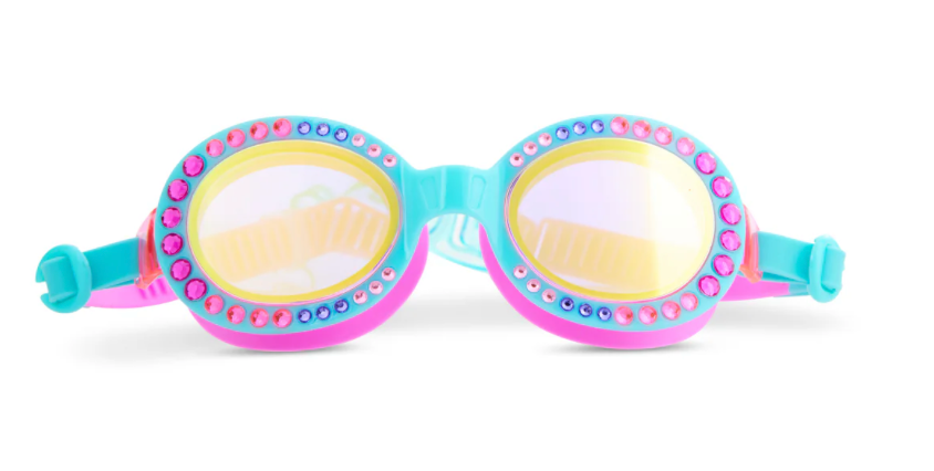 Aurora Borealia Blue Swim Goggles