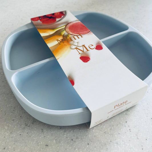 Mini & Me Divider Plate Ice Blue