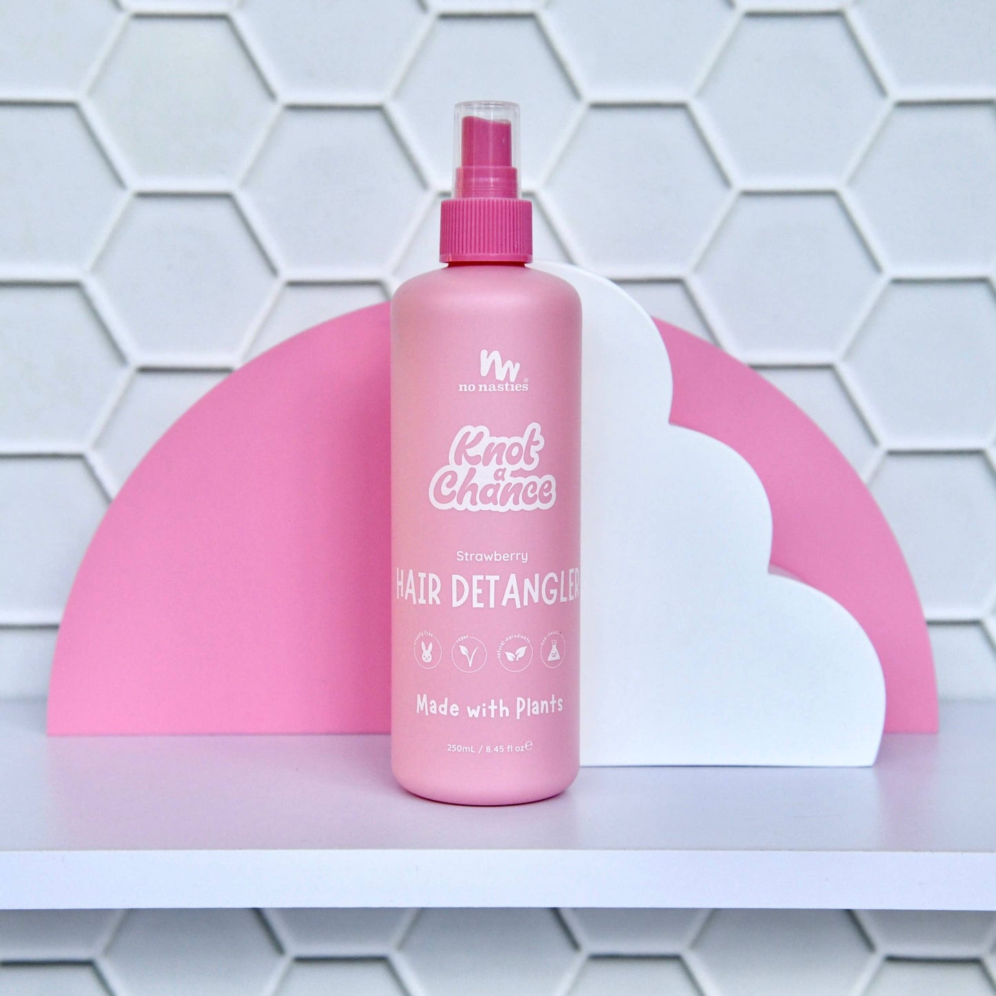 Natural Plant Based Hair Detangler in Strawberry
