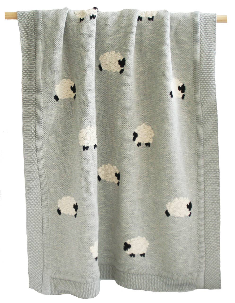 Alimrose - Baby Blanket 'Baa Baa' Grey