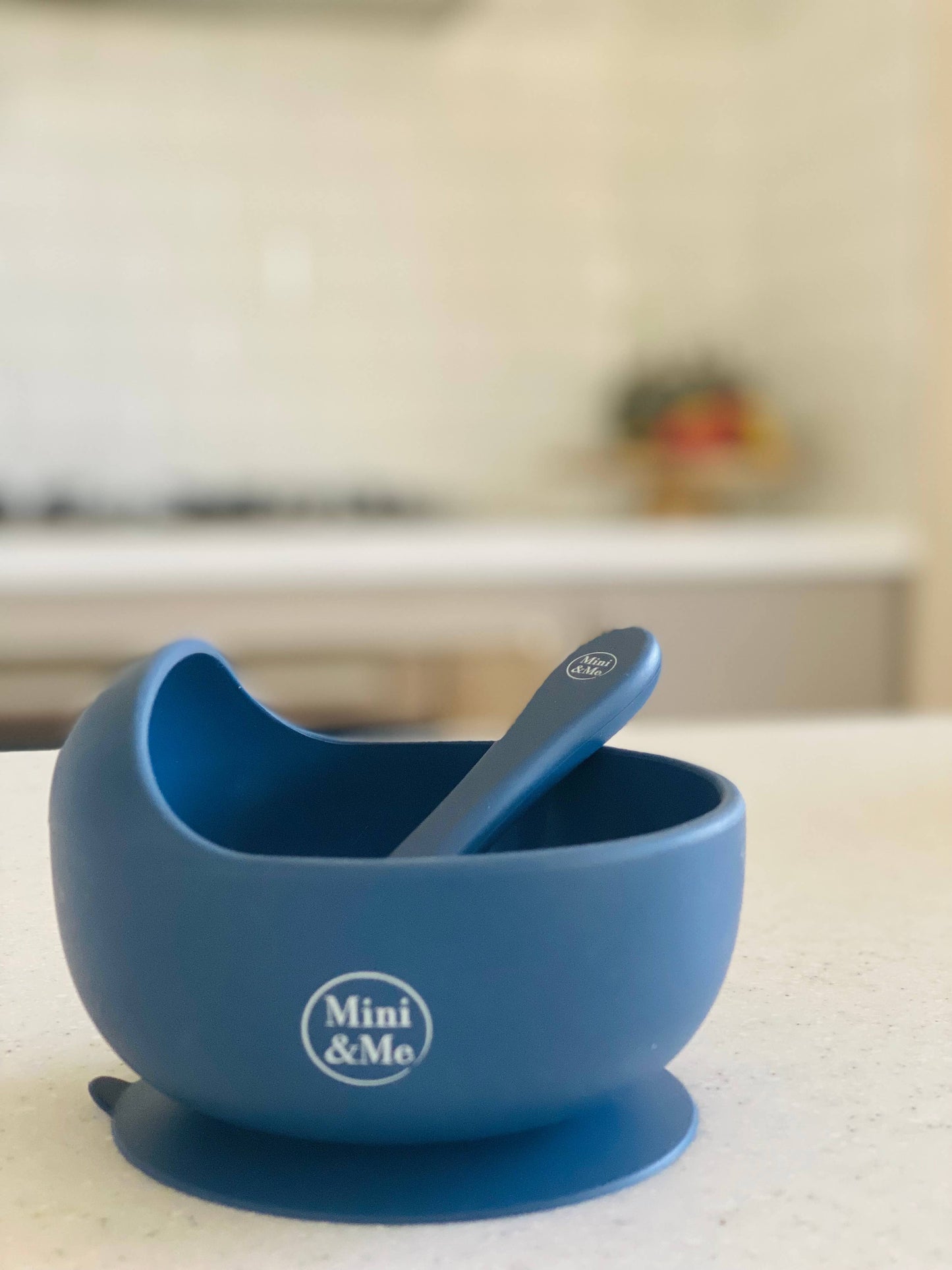 Mini & Me Wave Bowl & Spoon Blueberry