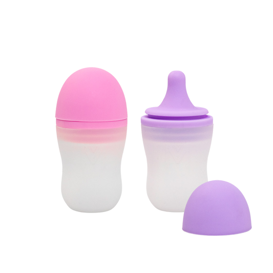 MontiiCo - Silicone Sauce Bottle (2 Pack): Floss & Lilac