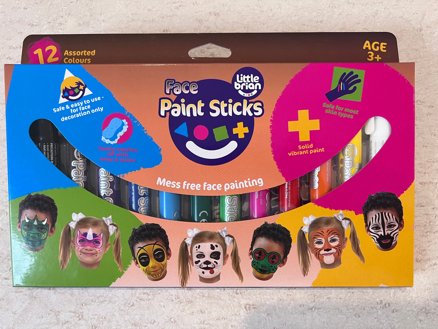 Little Brian Paint Sticks - Face Paint 12 pk