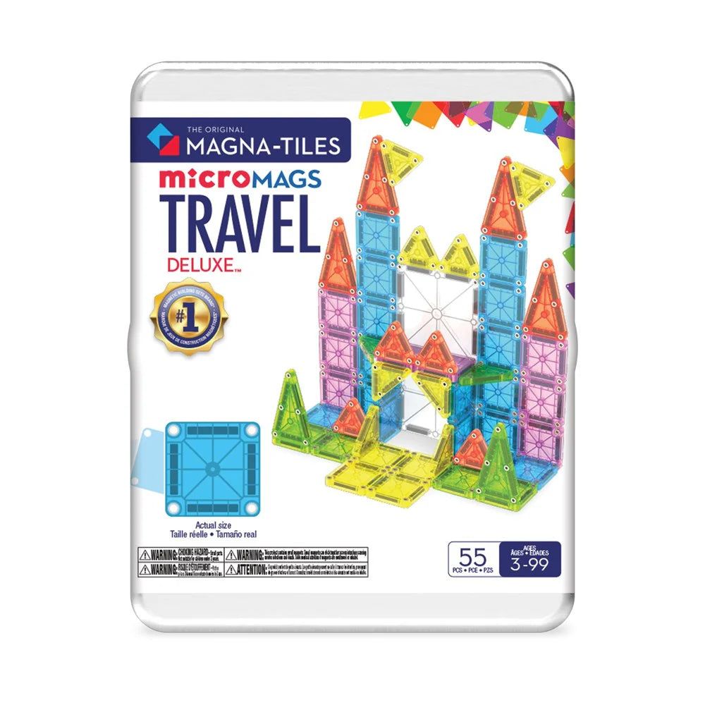 Magna-Tiles - MicroMags Travel Set Deluxe - 55 Piece