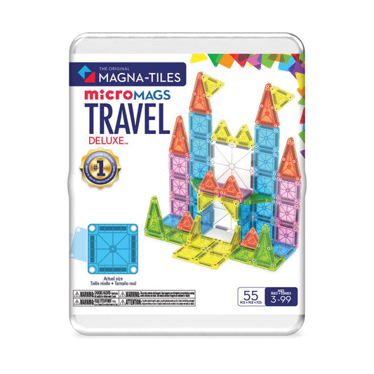 Magna-Tiles - MicroMags Travel Set Deluxe - 55 Piece