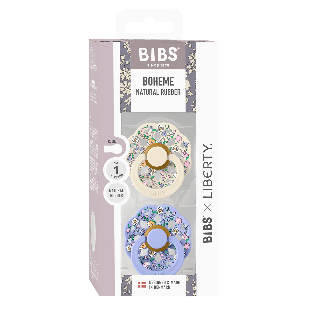 BIBS Dummies - Size 1 - 0-6 Months - Boheme