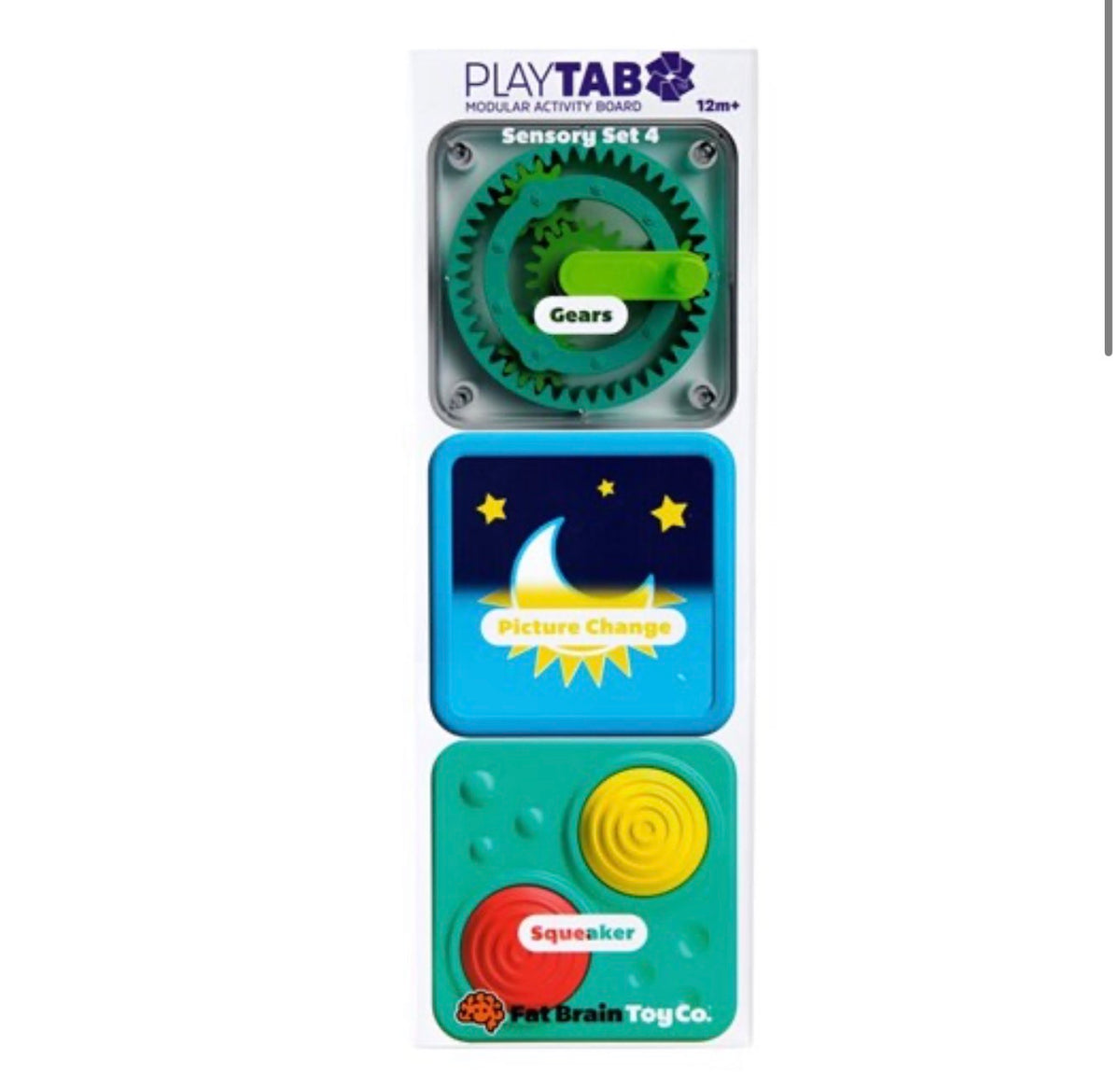 PlayTab Sensory Set 4 (Gears, Lenticular, Squeaker Tile)