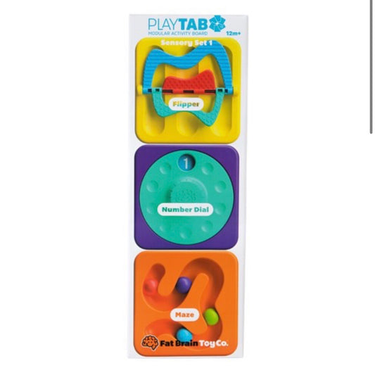 PlayTab Sensory Set 1 (Flipper, Number Dial, Maze Tile)