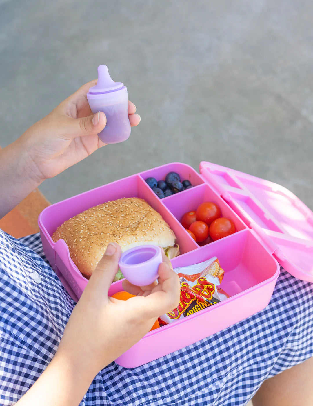 MontiiCo - Silicone Sauce Bottle (2 Pack): Floss & Lilac