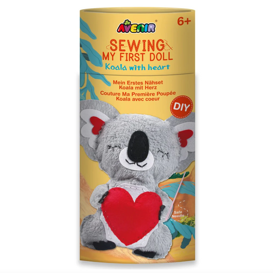 Sewing Doll - Koala With Heart