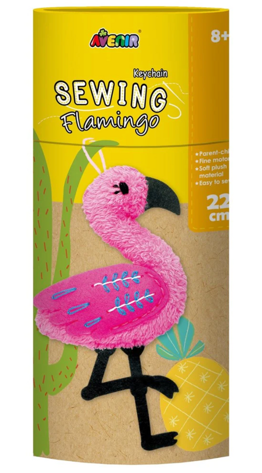 Sewing Doll - Key Chain - Flamingo