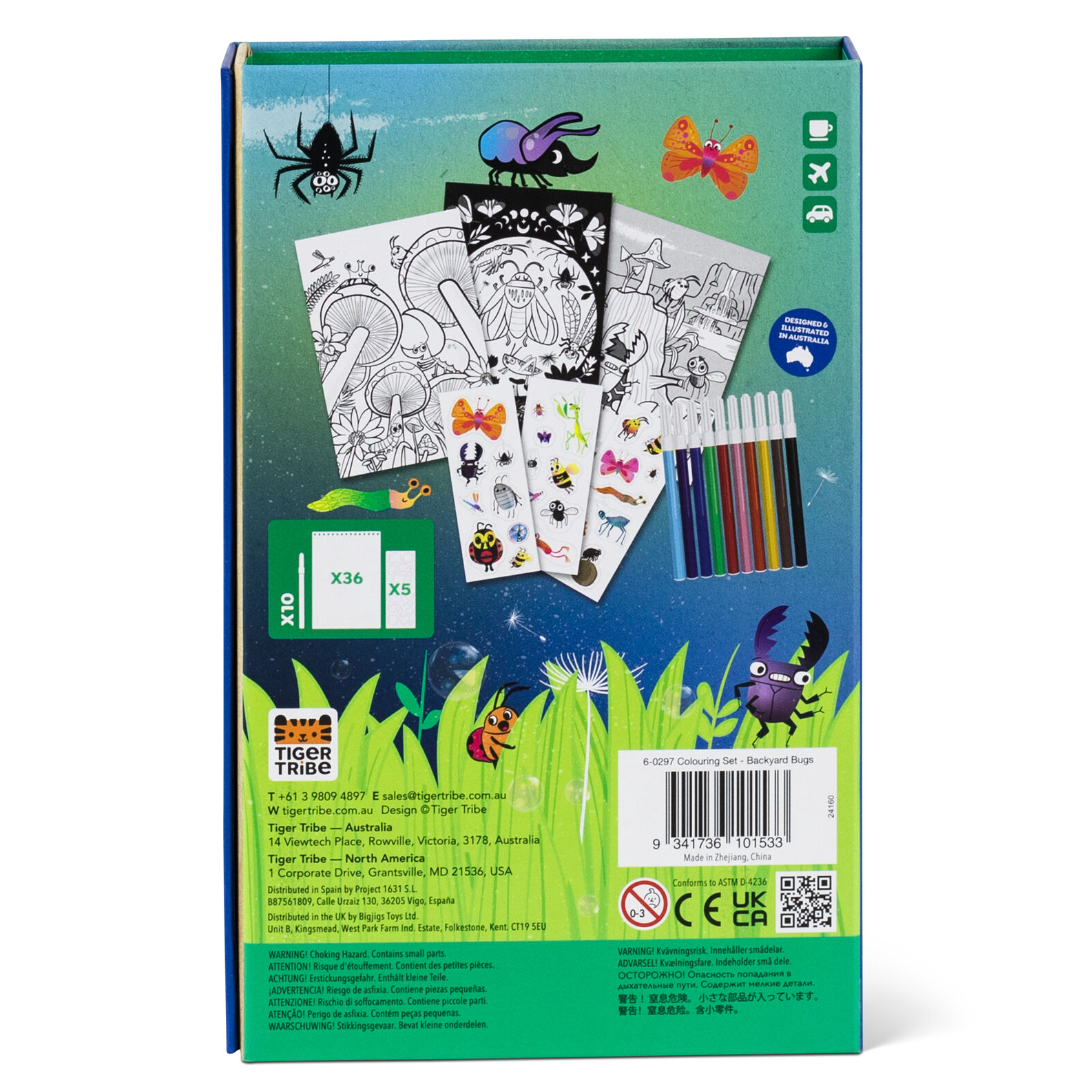 Colouring Set - Backyard Bugs