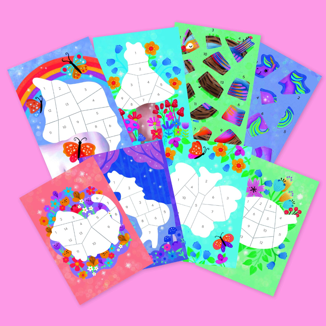 Sticker by Numbers - Magical Garden
