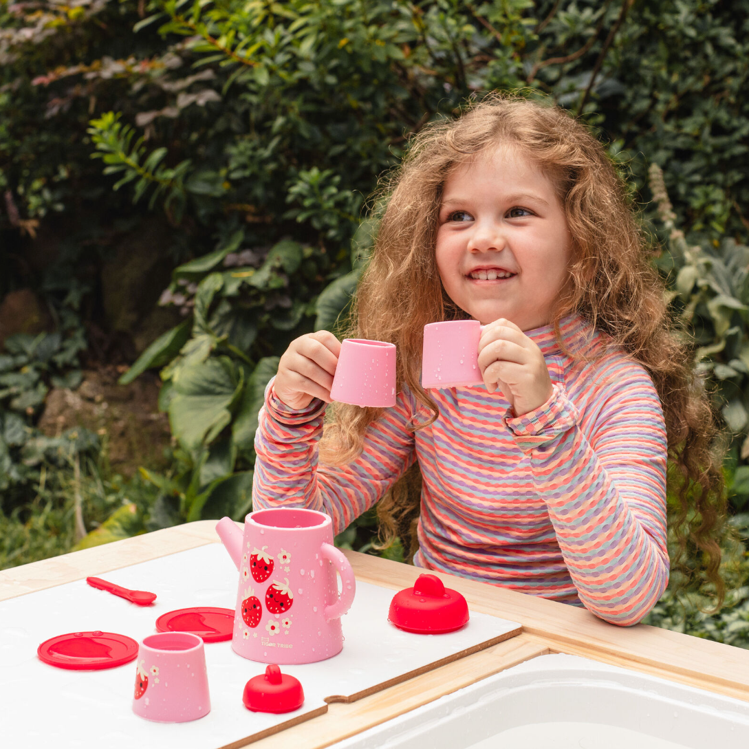 Silicone Tea Set - Strawberry Patch