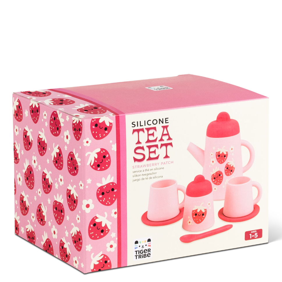 Silicone Tea Set - Strawberry Patch