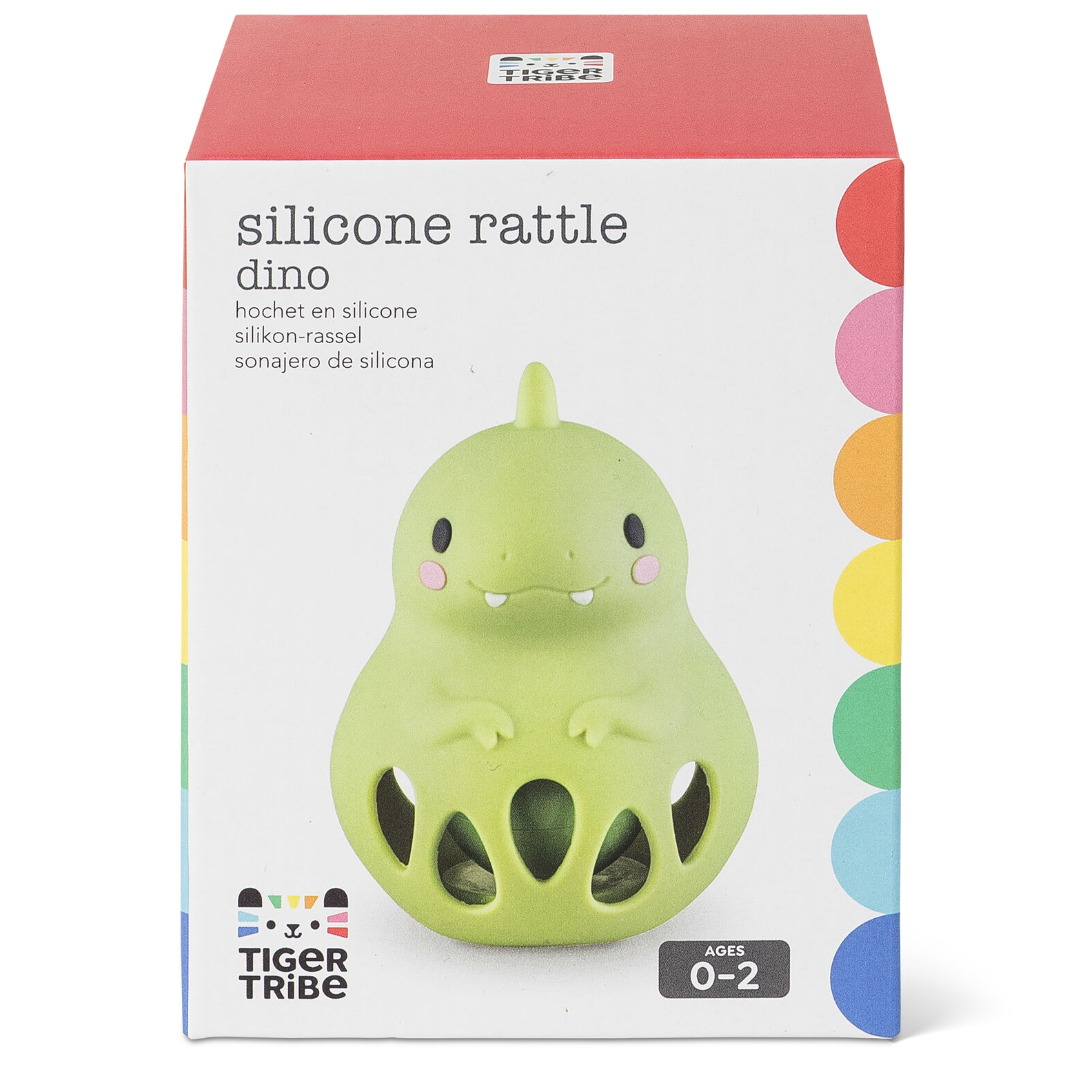 Silicone Rattle - Dino