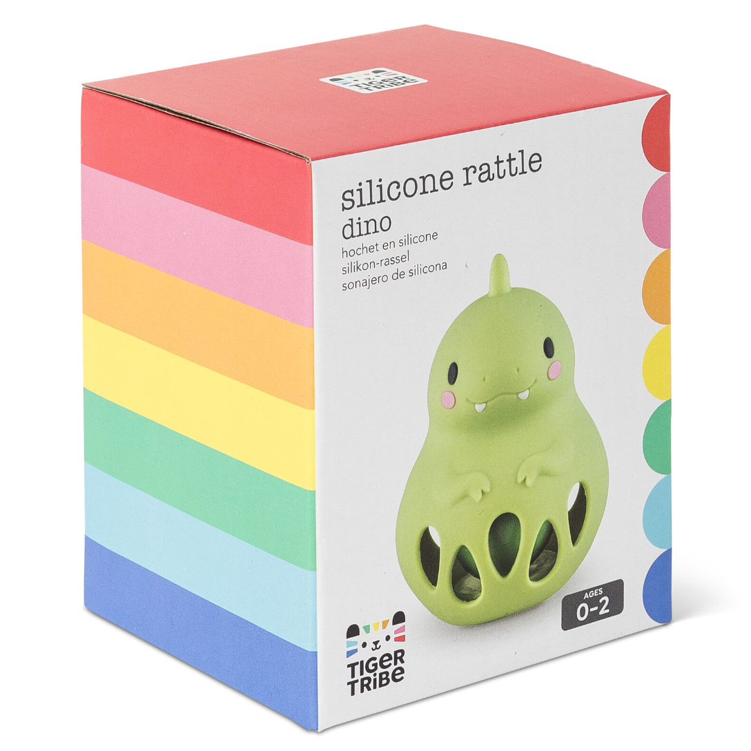 Silicone Rattle - Dino