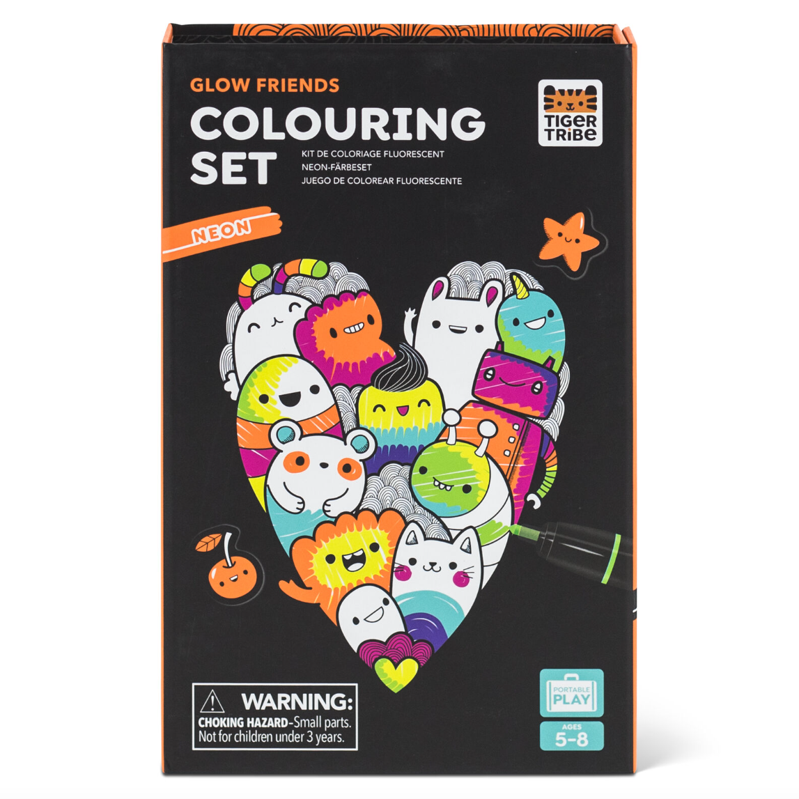 Neon Colouring Set - Glow Friends