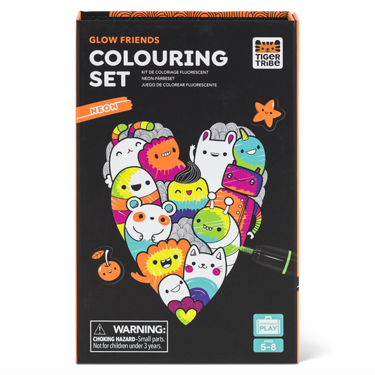 Neon Colouring Set - Glow Friends