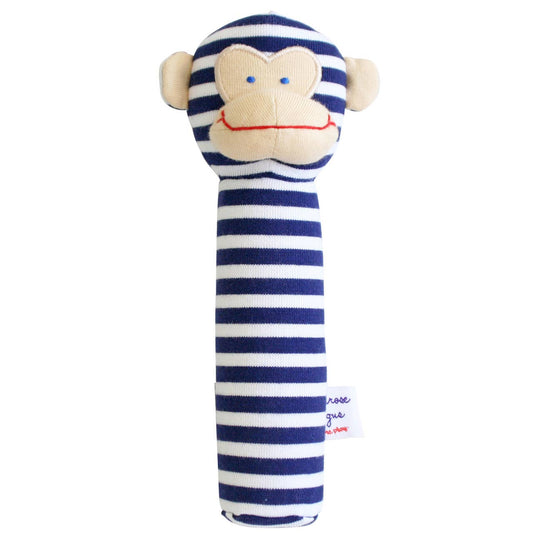 Alimrose - Monkey Squeaker - Navy Stripe