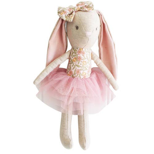 Alimrose - Linen Baby Pearl Toy Blossom Lily Pink