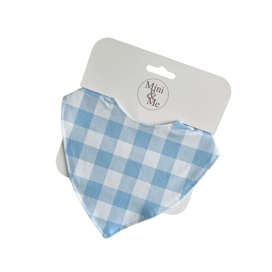 Mini & Me Waterproof Dribble Blue Gingham