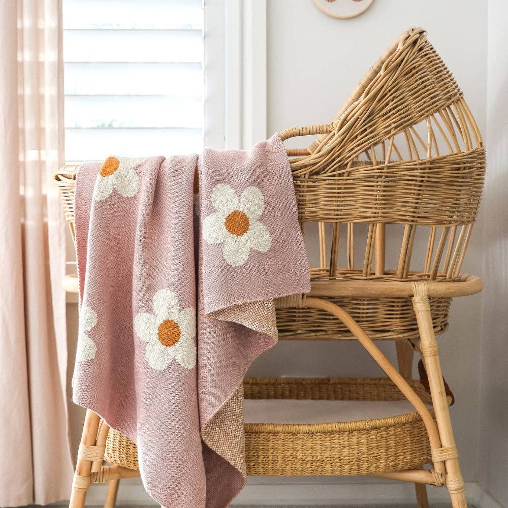 Alimrose - NEW! Daisy Days Baby Blanket 100cm x 80cm