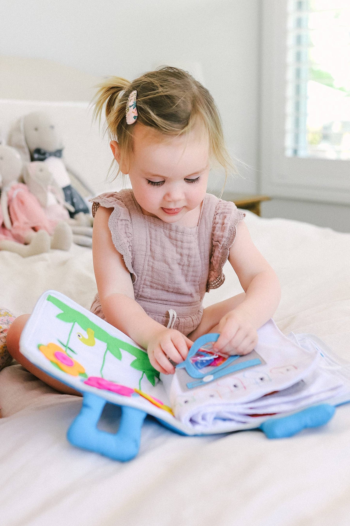Curious Columbus - Fabric Activity Book - My Big Day: Blue Cover