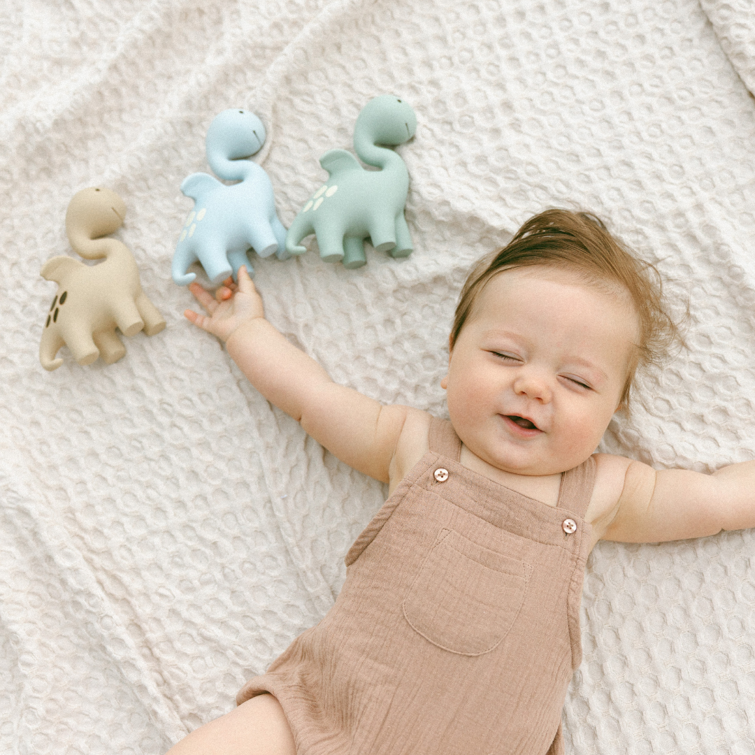 Diplo the Dino-Dragon Natural Rubber Teether: Sage