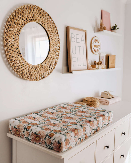 Snuggle Hunny Kids - Bassinet Sheet / Change Pad Cover - Florence