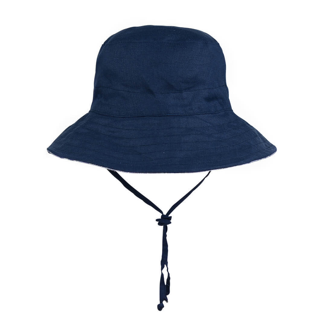 Bedhead Hats - Reversible Linen - Shibori/Indigo