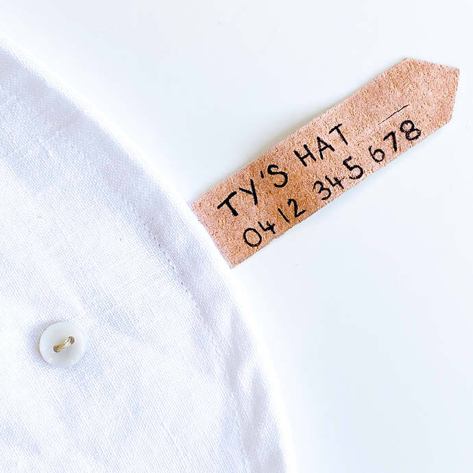 Bedhead Hats - Reversible Linen - Finley/Blanc