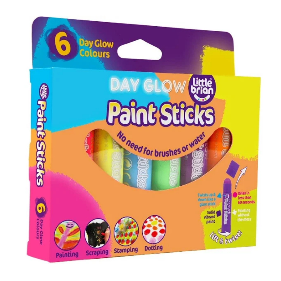 Little Brian Paint Sticks - Glow In The Dark Sticks 6 Pk