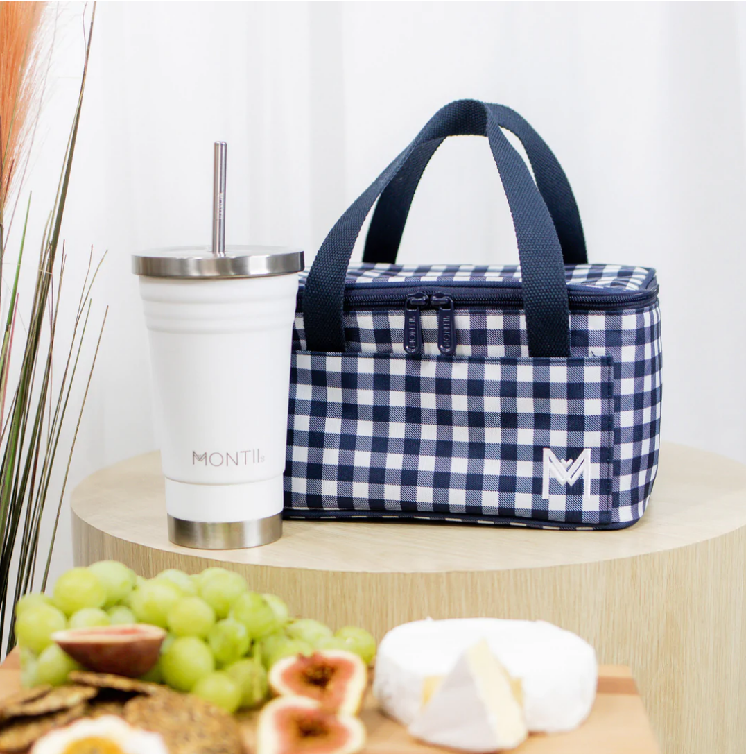 MontiiCo - Insulated Cooler Bag - Navy Gingham