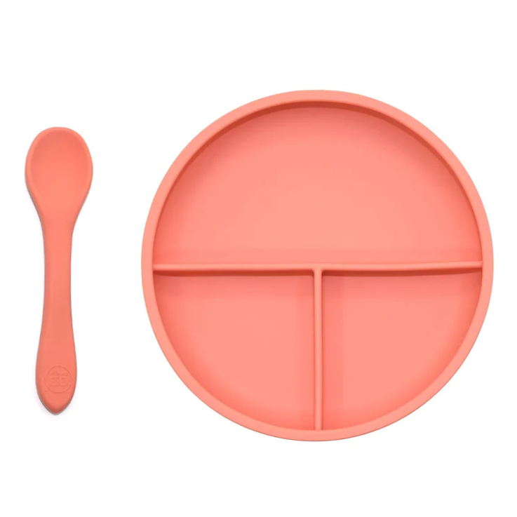 OB Designs - Suction Divider Plate & Spoon Set