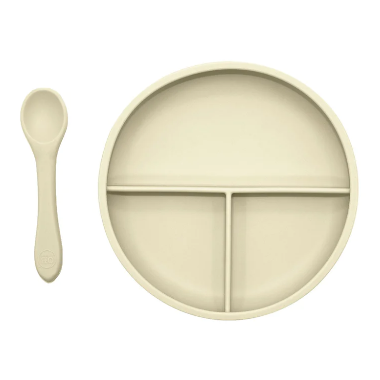 OB Designs - Suction Divider Plate & Spoon Set