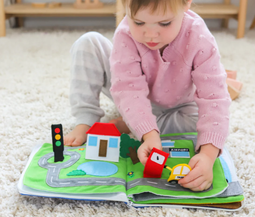 Curious Columbus - Fabric Activity Book - Away We Go