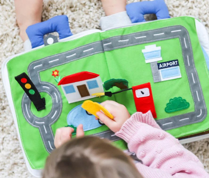 Curious Columbus - Fabric Activity Book - Away We Go