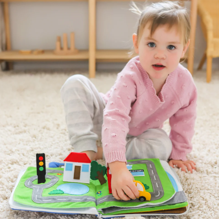 Curious Columbus - Fabric Activity Book - Away We Go