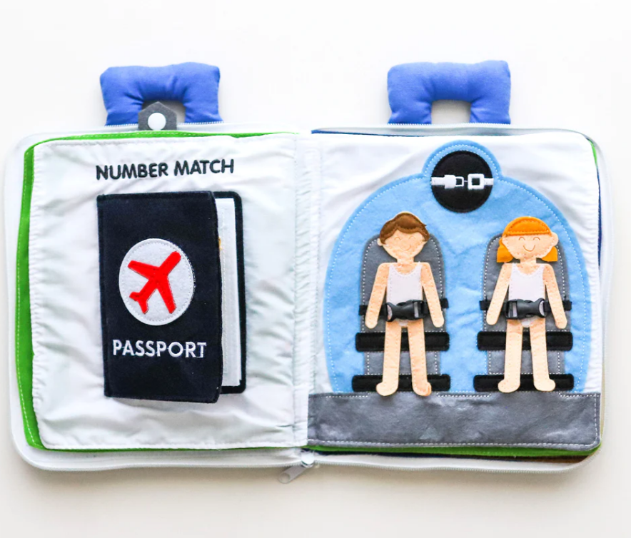 Curious Columbus - Fabric Activity Book - Away We Go