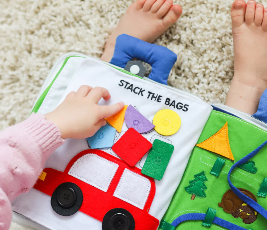 Curious Columbus - Fabric Activity Book - Away We Go