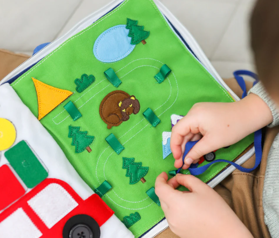 Curious Columbus - Fabric Activity Book - Away We Go