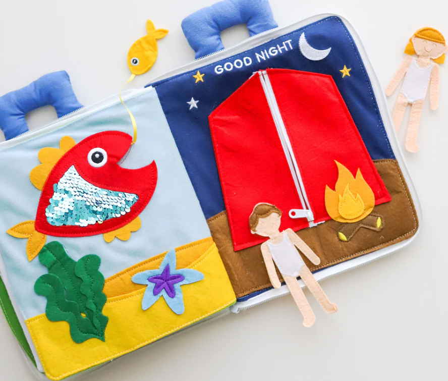 Curious Columbus - Fabric Activity Book - Away We Go