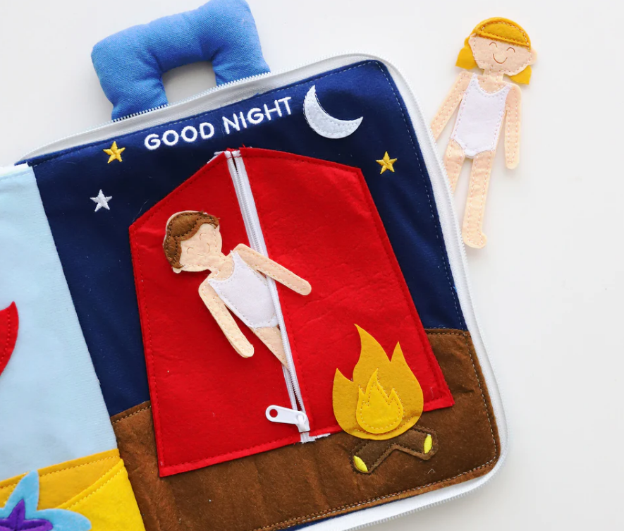 Curious Columbus - Fabric Activity Book - Away We Go